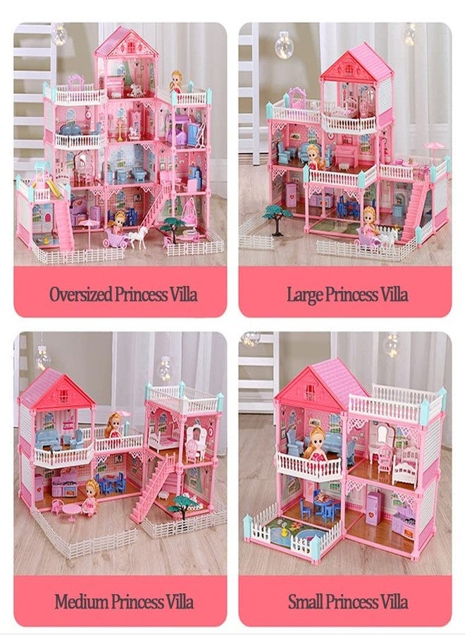 RABJET مجموعة بيت الدمى "رابجيت دريمي هاوس" - بيت دمى مصغر من 4 طوابق مع أثاث ودميتين - مجموعة بيت صغير يمكنكِ تركيبه بنفسكِ للفتيات والأطفال الصغار - هدية لعب تخيلي إبداعية للفتيات من عمر 3 إلى 11 سنة فما فوق - متعدد الألوان - Image 4